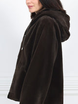 The Hoodie Jacket in Sheared Mink