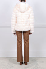 The Sarah Sable Fur Hooded Jacket