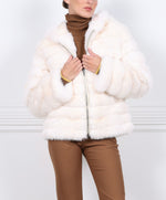 The Sarah Sable Fur Hooded Jacket