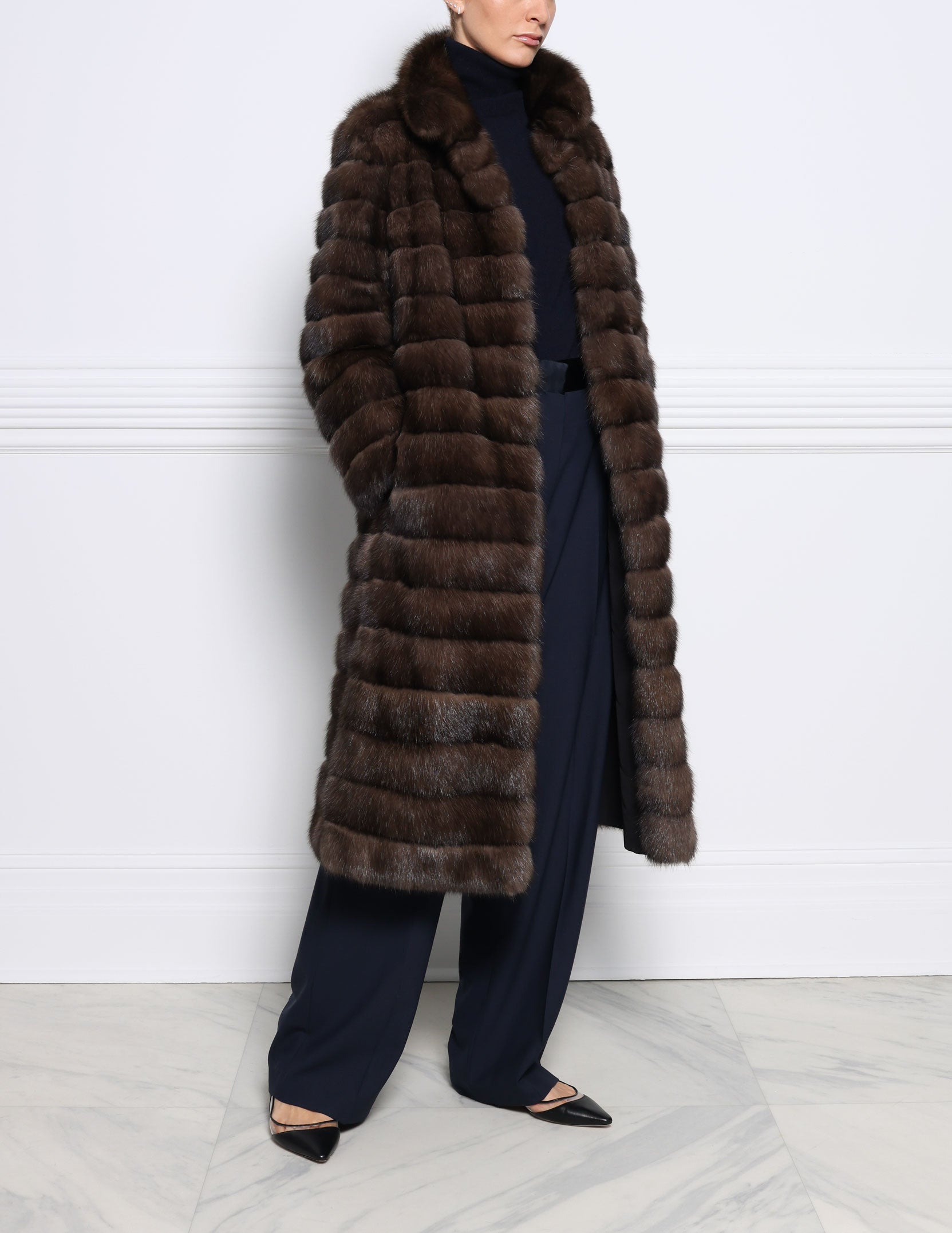 Full length sable coat best sale