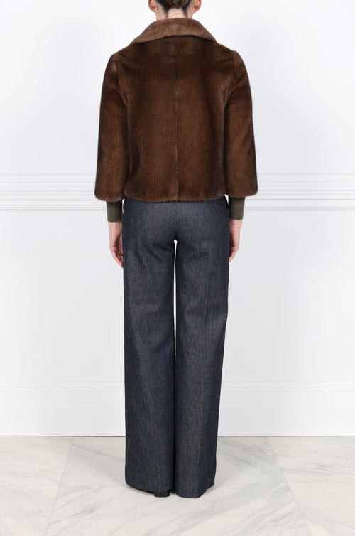 The Zion Cropped Mink Fur Jacket