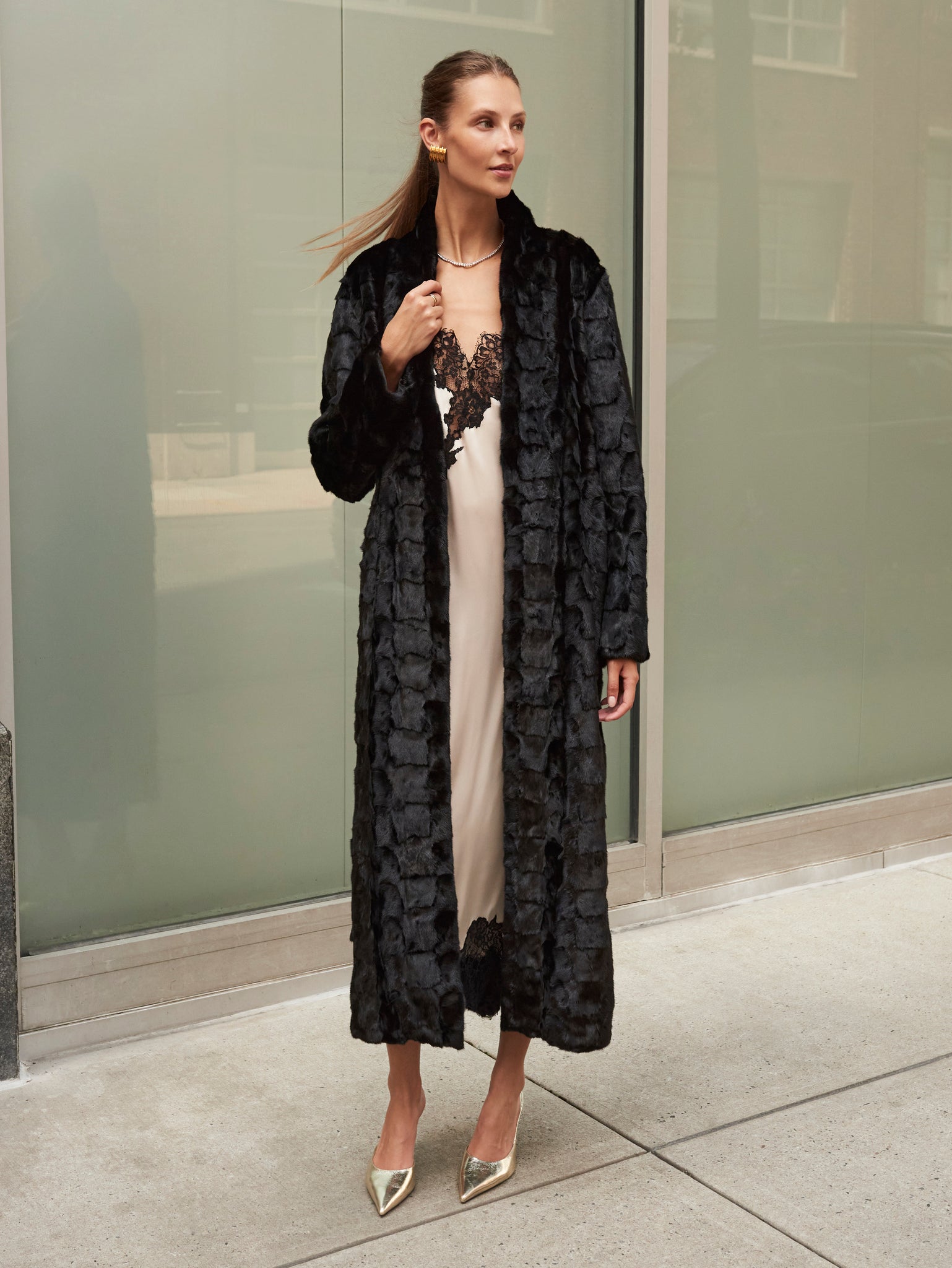 The Kaitlin Reversible Upcycled Mink Coat