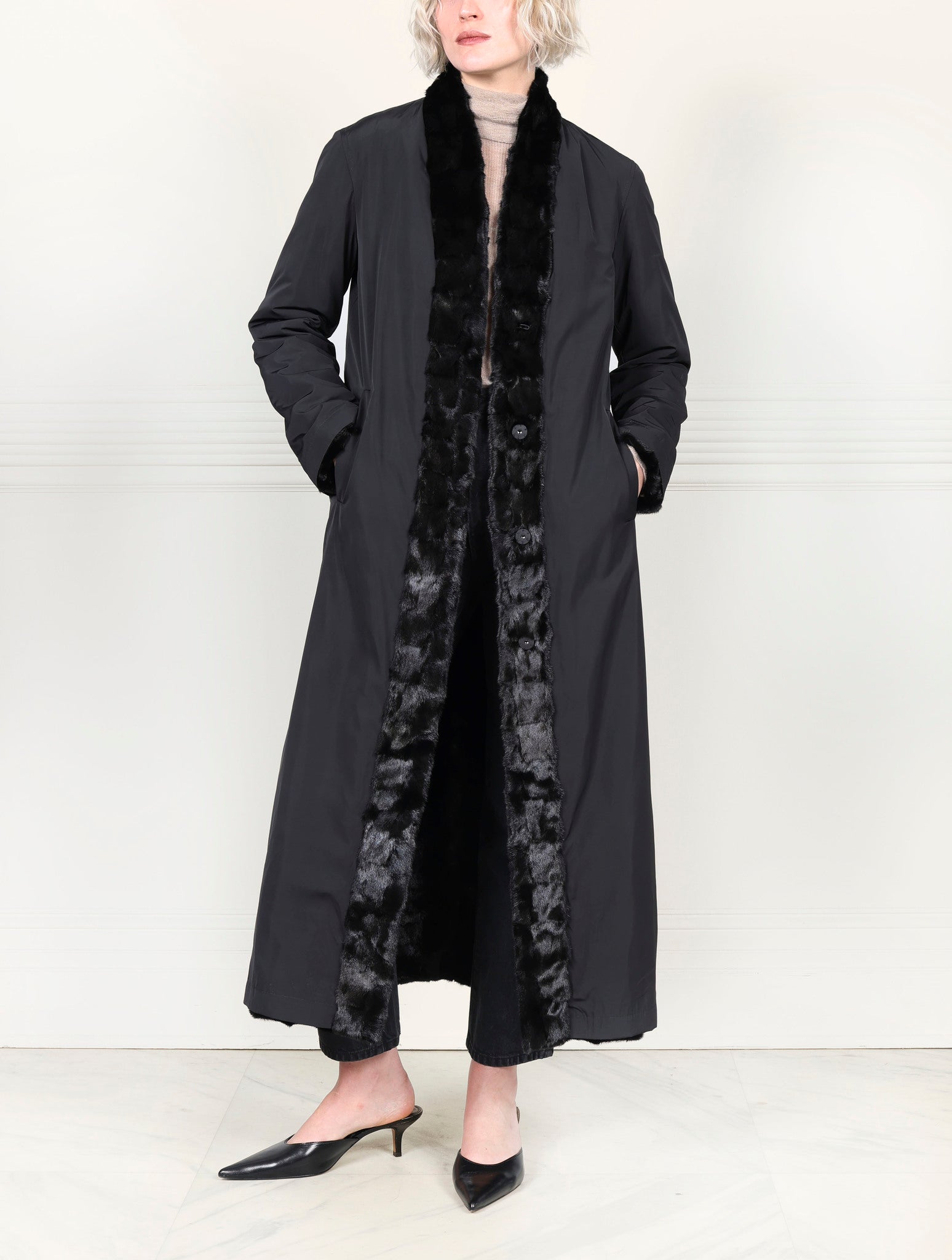 The Kaitlin Reversible Upcycled Mink Coat