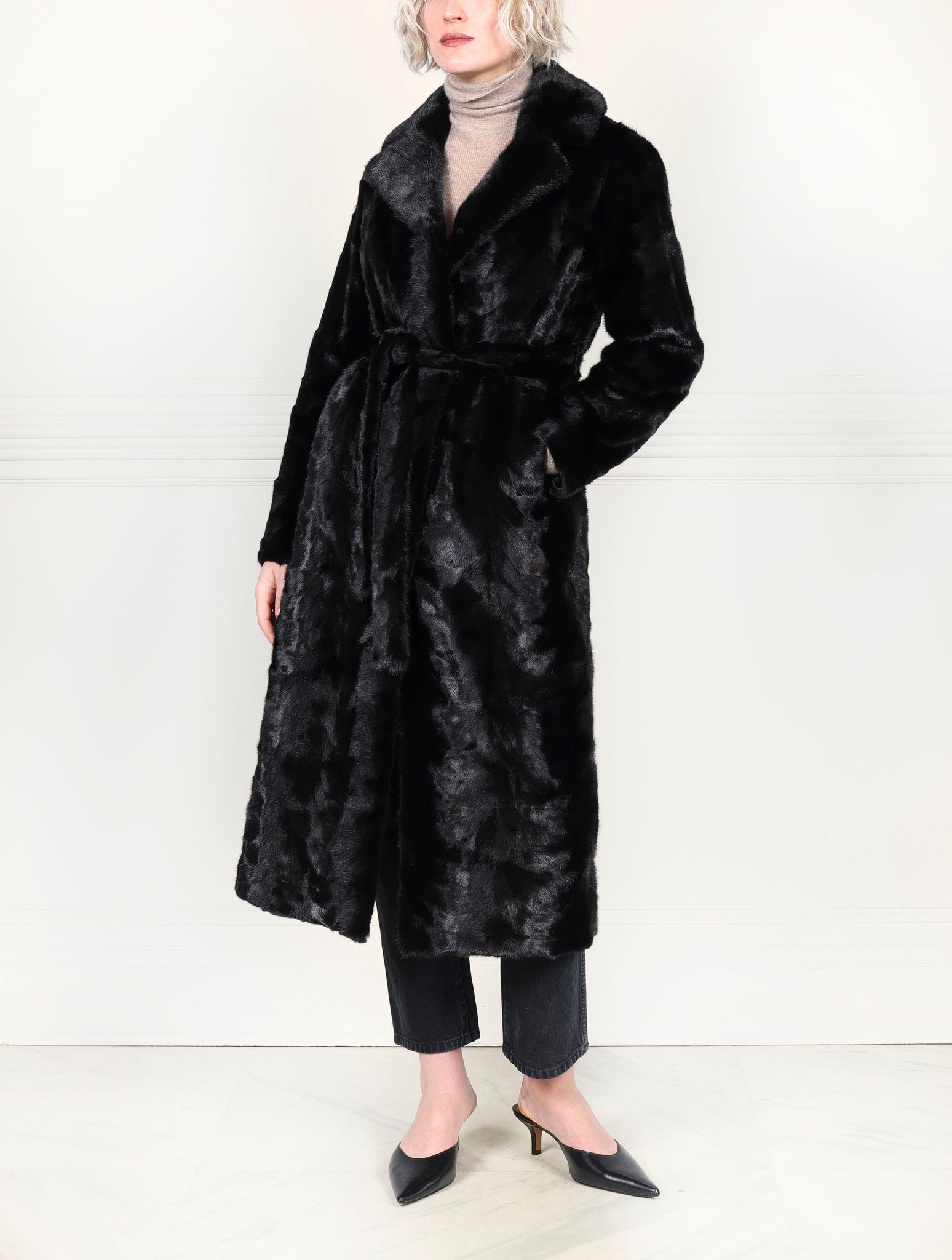 The Tracy Upcycled Mink Fur Coat