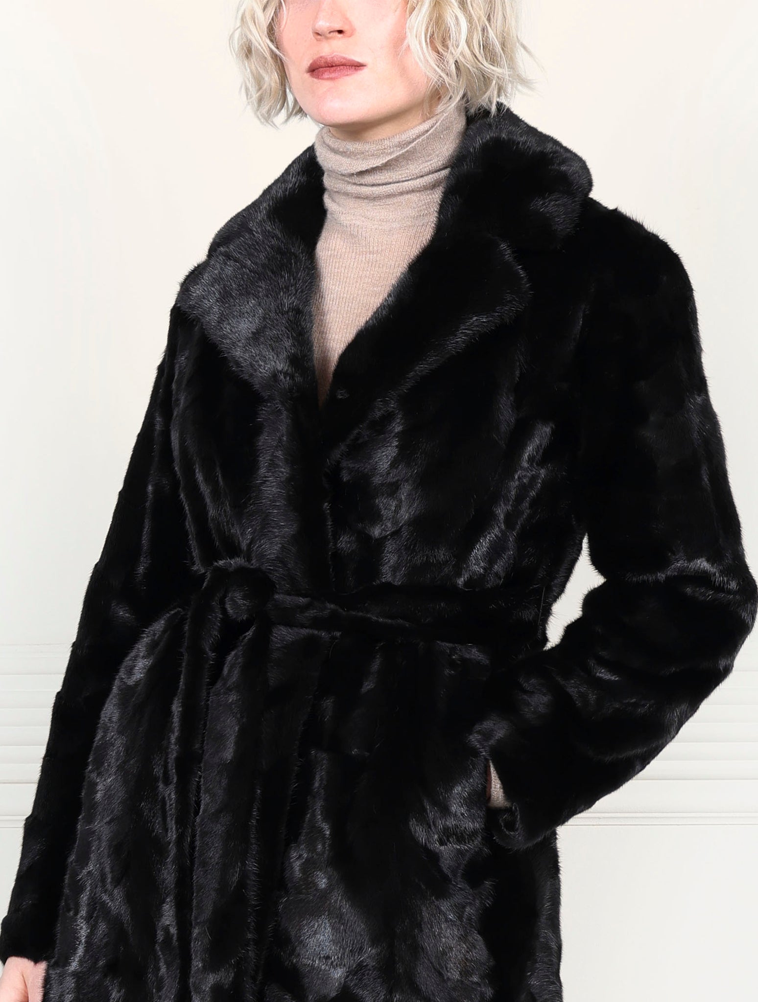 The Tracy Upcycled Mink Fur Coat
