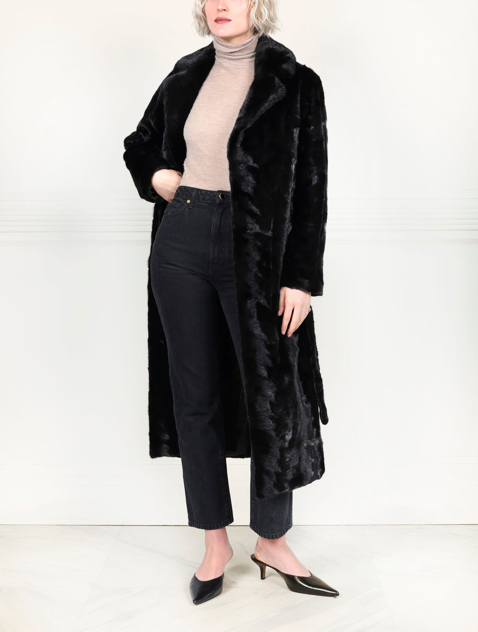 The Tracy Upcycled Mink Fur Coat