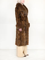 The Penny Upcycled Mink Coat with Fox Trim