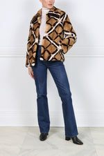 The Diamond Intarsia Mink Fur Jacket