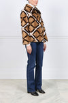 The Diamond Intarsia Mink Fur Jacket