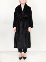 The Thelma Chevron Fur Coat