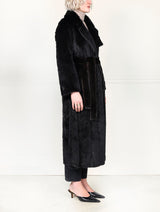 The Thelma Chevron Fur Coat