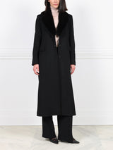 Chesterfield Coat with Mink Collar