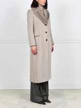 Chesterfield Coat with Mink Collar