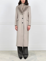 Chesterfield Coat with Mink Collar