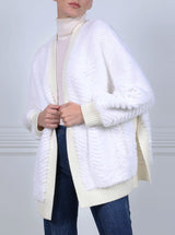 The Ayla Mink Fur on Knit Jacket