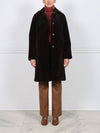 The April Sheared Mink Fur Reversible Storm Coat
