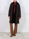 The April Sheared Mink Fur Reversible Storm Coat
