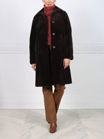 The April Sheared Mink Fur Reversible Storm Coat