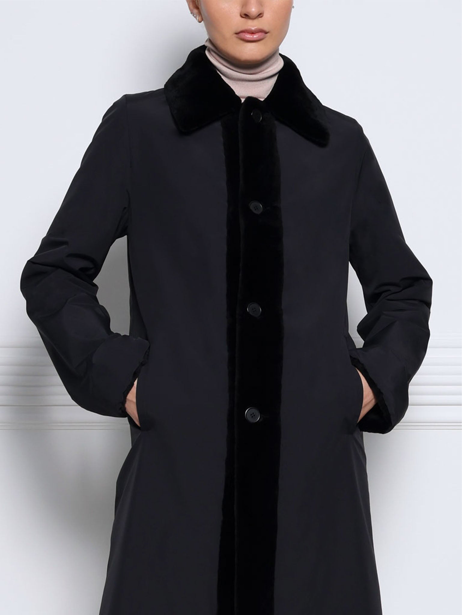 The April Sheared Mink Fur Storm Coat
