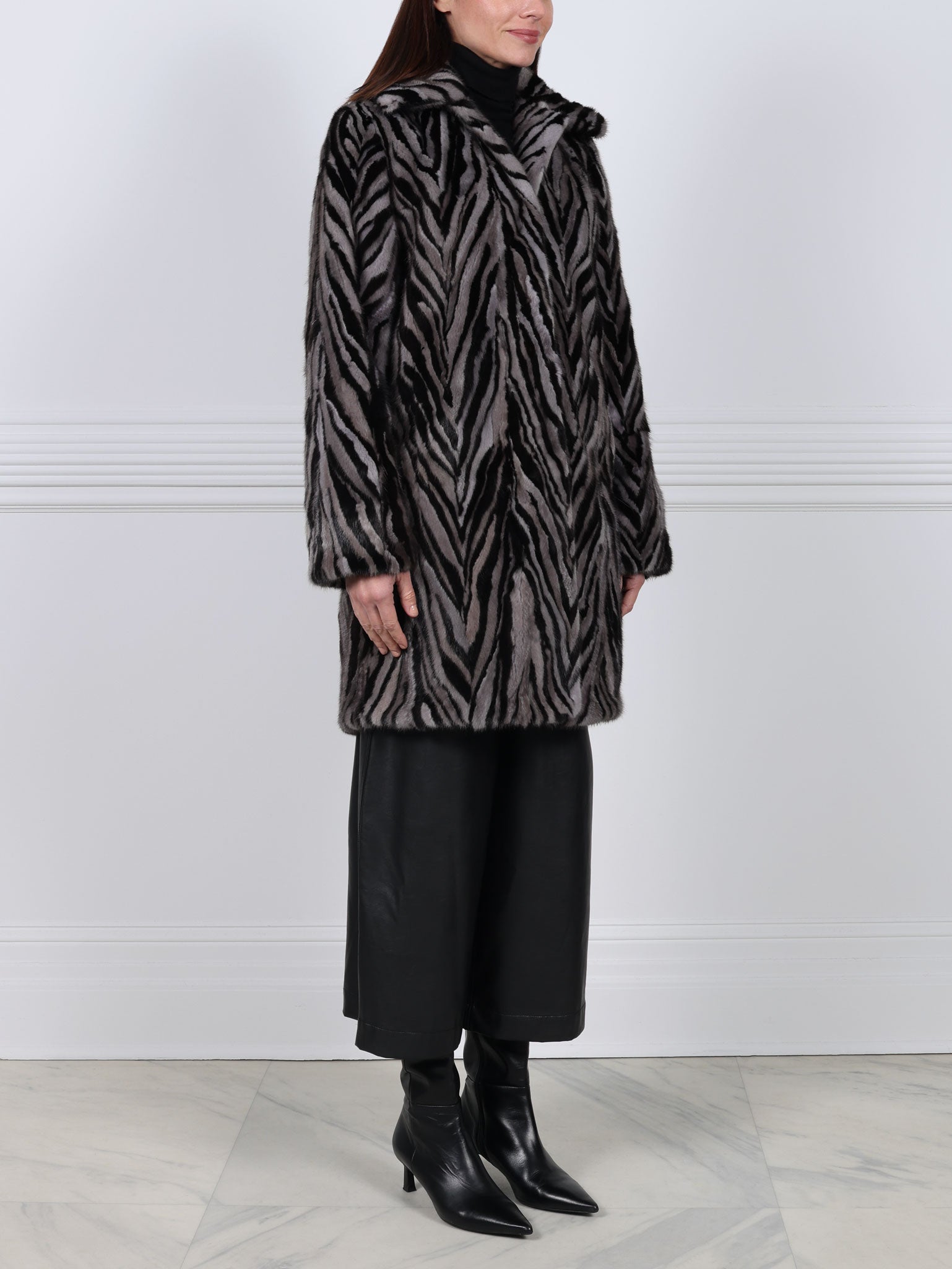 The Chevron Fen Upcycled Mink Coat