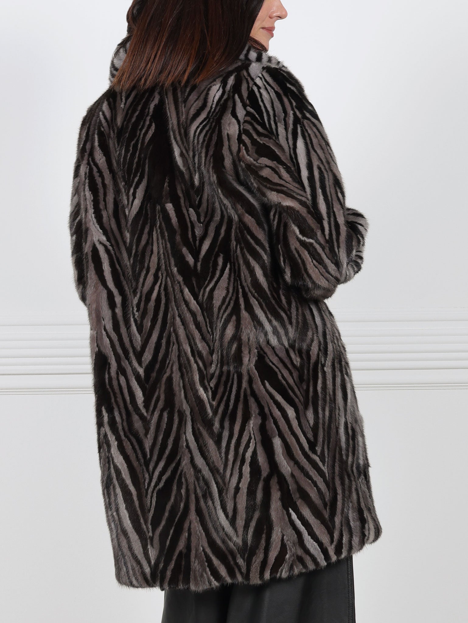The Chevron Fen Upcycled Mink Coat