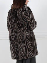 The Chevron Fen Upcycled Mink Coat