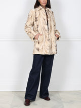 Upcycled Mink Fur Short Coat in Ivory