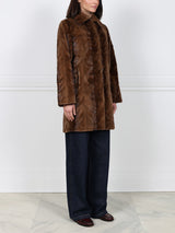 Upcycled Mink Fur Coat in Lunaraine