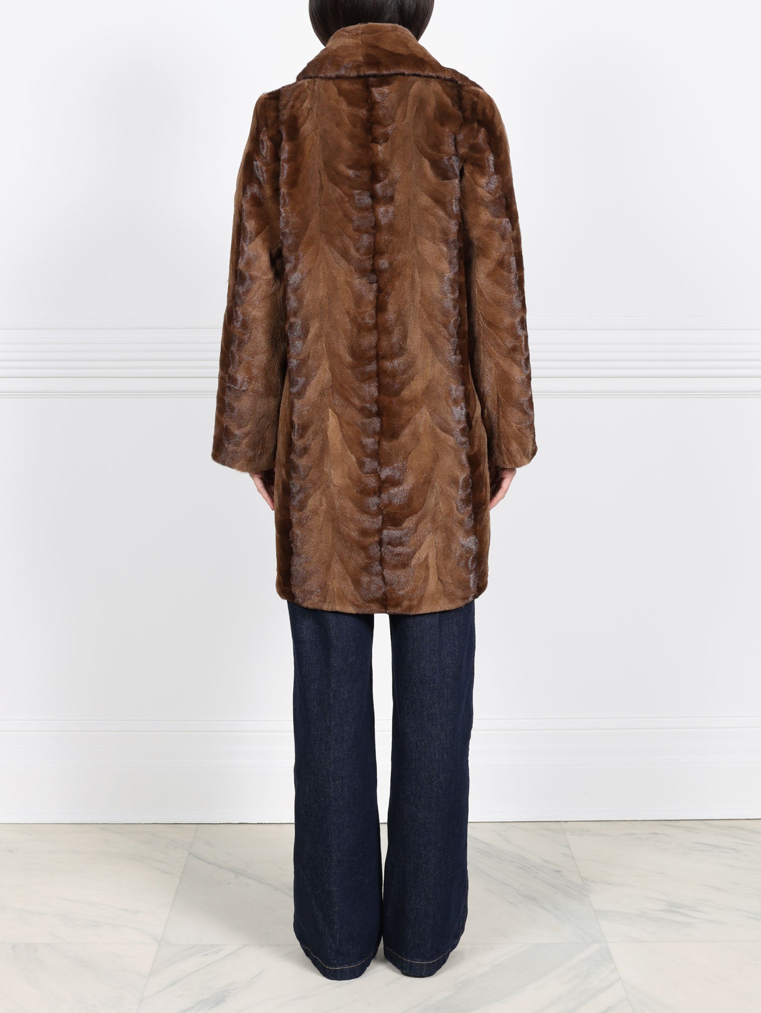 Upcycled Mink Fur Coat in Lunaraine