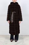 The Zippy Horizontal Mink Fur  Coat