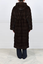 The Zippy Horizontal Mink Fur  Coat