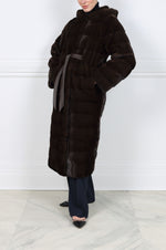 The Zippy Horizontal Mink Fur  Coat