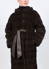 The Zippy Horizontal Mink Fur  Coat