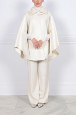 The Evelyn Cape with Mink Collar