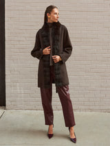 The Livia Cashmere Jacket with Sable Trim