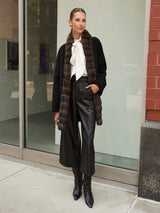 The Livia Cashmere Jacket with Sable Trim