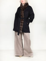 The Livia Cashmere Jacket with Sable Trim
