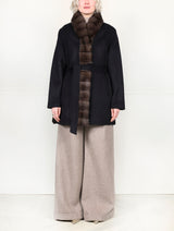 The Livia Cashmere Jacket with Sable Trim