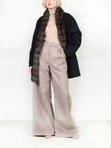The Livia Cashmere Jacket with Sable Trim
