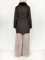 The Livia Cashmere Jacket with Sable Trim