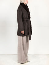 The Livia Cashmere Jacket with Sable Trim