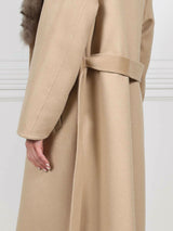 Double Face Cashmere coat with Sable Collar