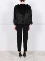 Stripped Fur Jacket