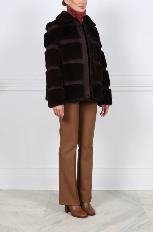 The Lodge  Mink Fur & Suede Jacket