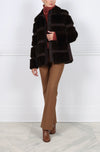 The Lodge  Mink Fur & Suede Jacket