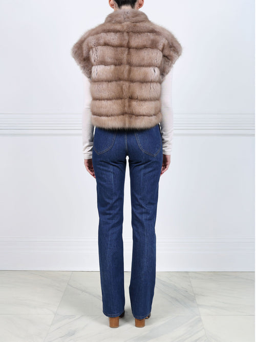 The Shaya  Baum Martin Fur Vest