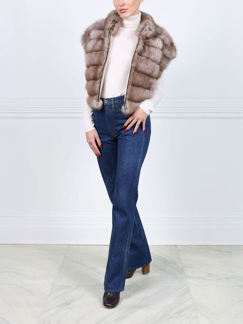 The Shaya  Baum Martin Fur Vest