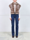 The Shaya  Baum Martin Fur Vest