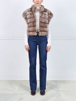 The Shaya  Baum Martin Fur Vest