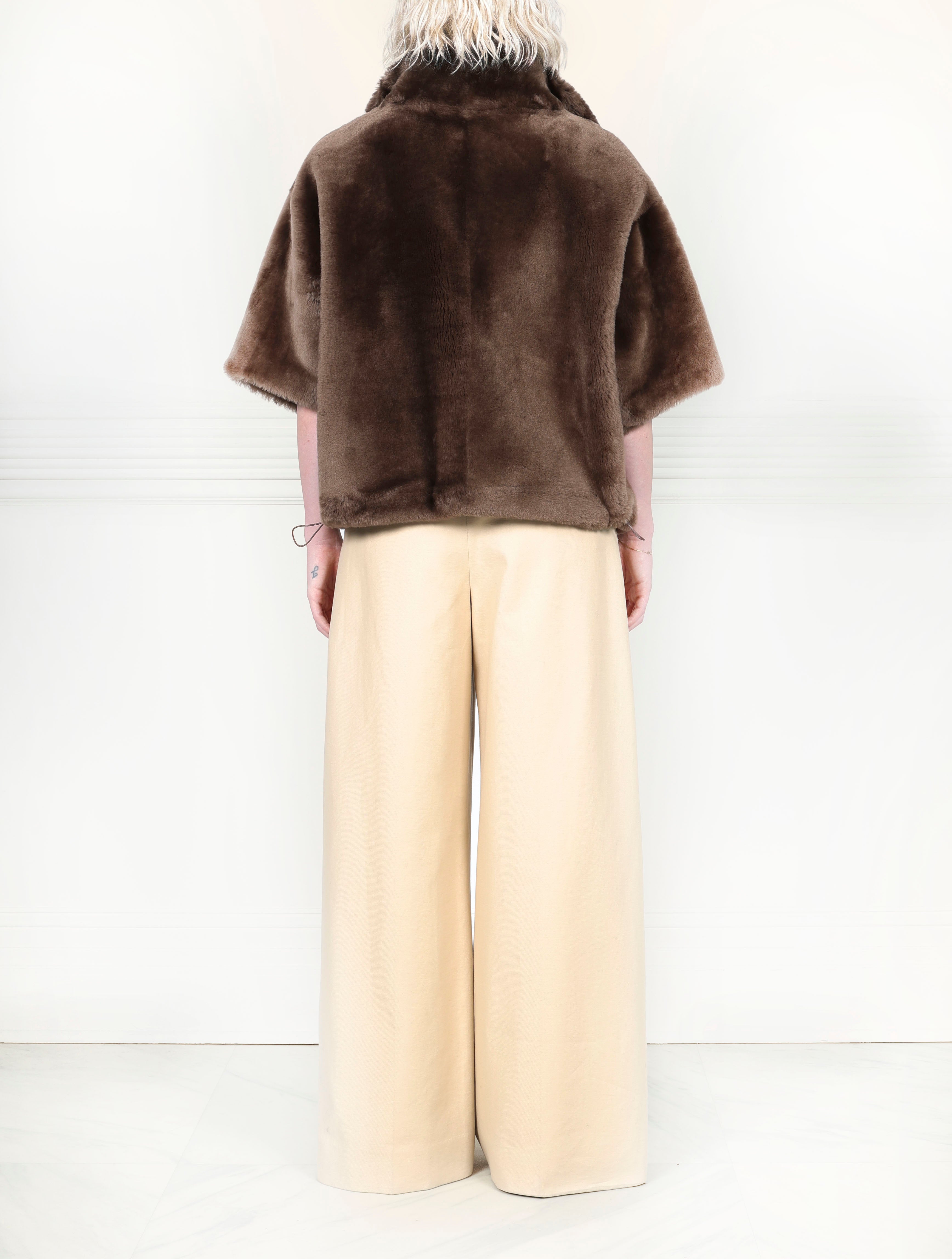 The Errika Smooth Shearling Jacket